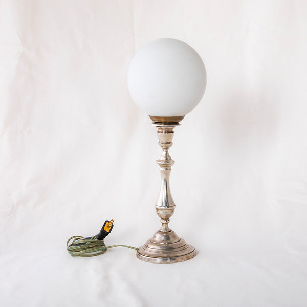 Silver Candlestick Lamp