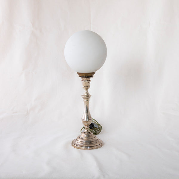 Silver Candlestick Lamp