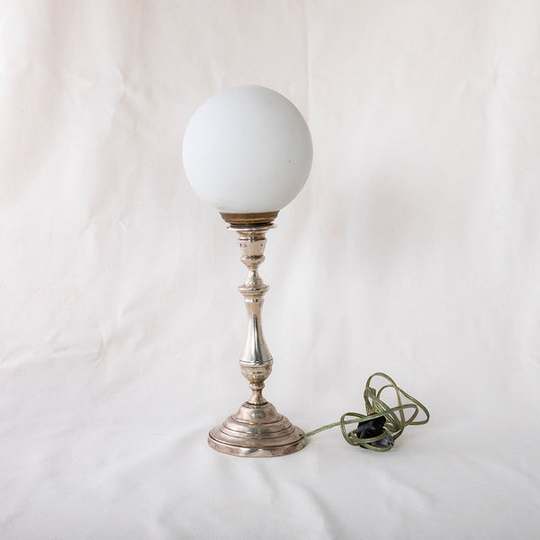 Silver Candlestick Lamp