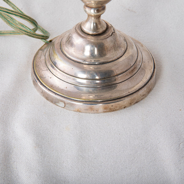 Silver Candlestick Lamp