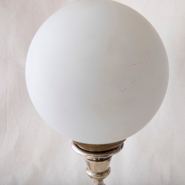 Silver Candlestick Lamp