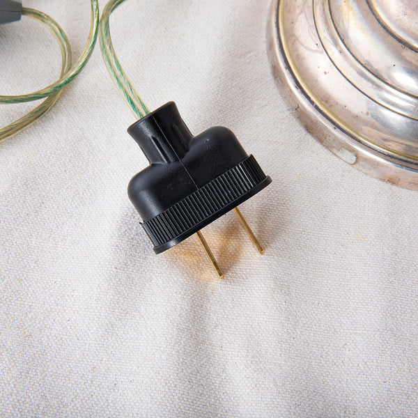 Silver Candlestick Lamp