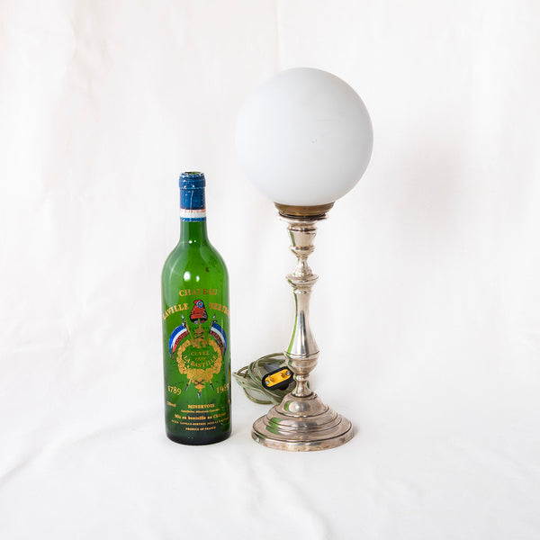 Silver Candlestick Lamp