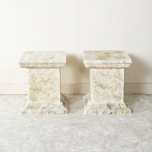 Pair of Large Medicis Urns With Plinths
