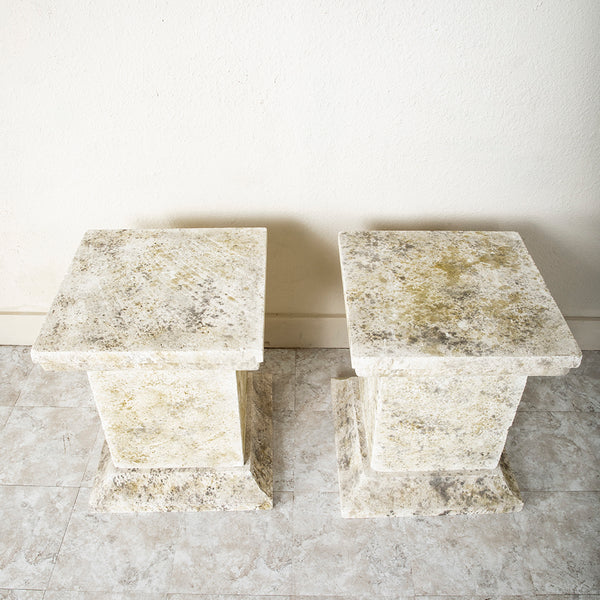 Pair of Large Medicis Urns With Plinths