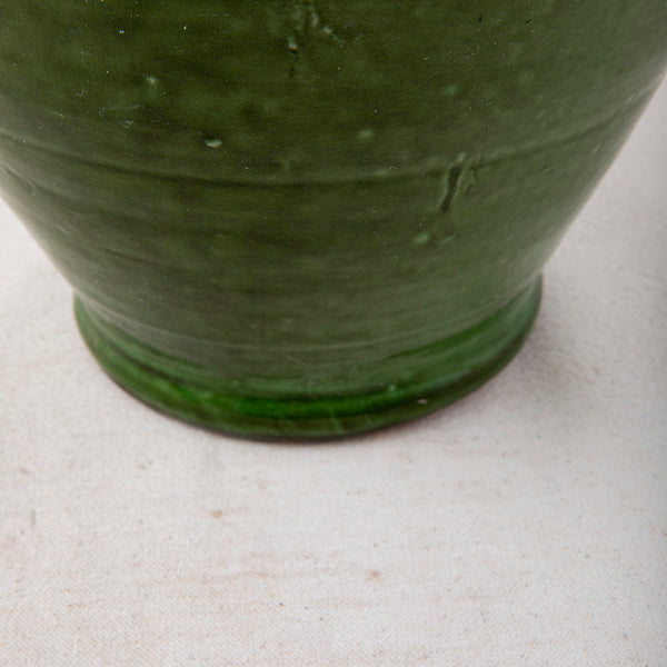 Large Green Faience Cruche