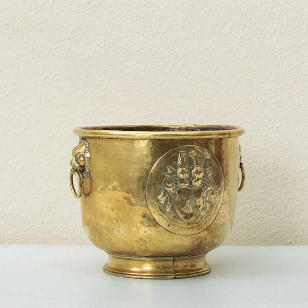 Bronze Repousse Cachepot