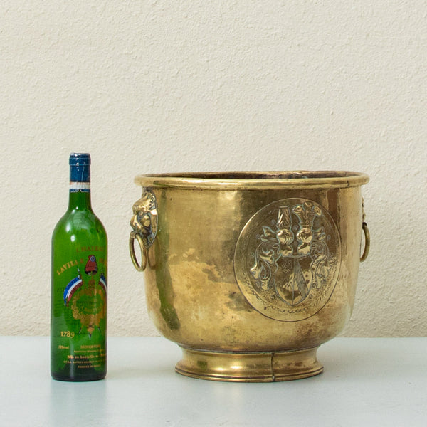 Bronze Repousse Cachepot