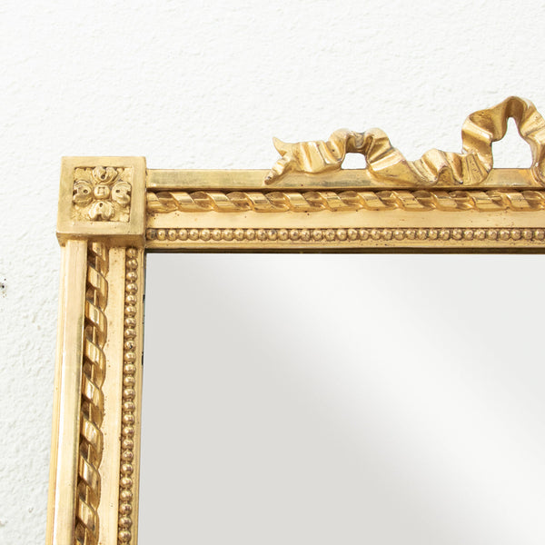Louis XVI Gilt Wood Mirror