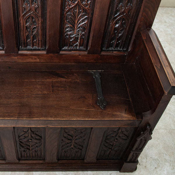 Gothic Coffer Bench