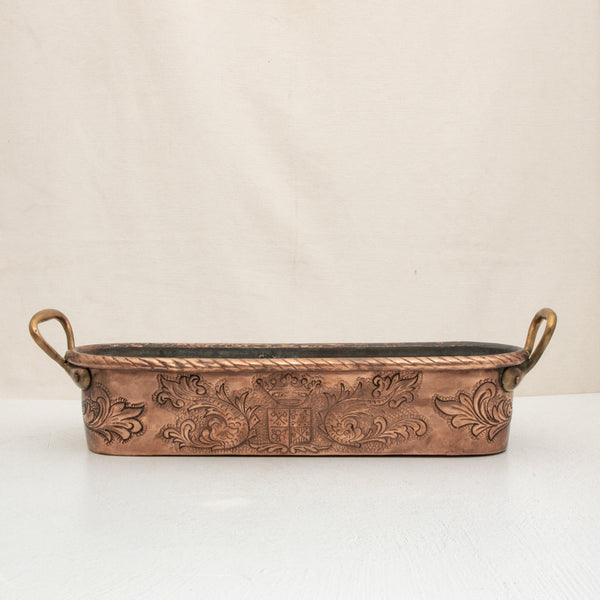 Copper Repousse Fish Pot