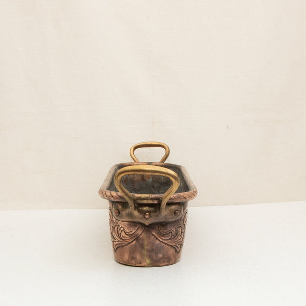 Copper Repousse Fish Pot
