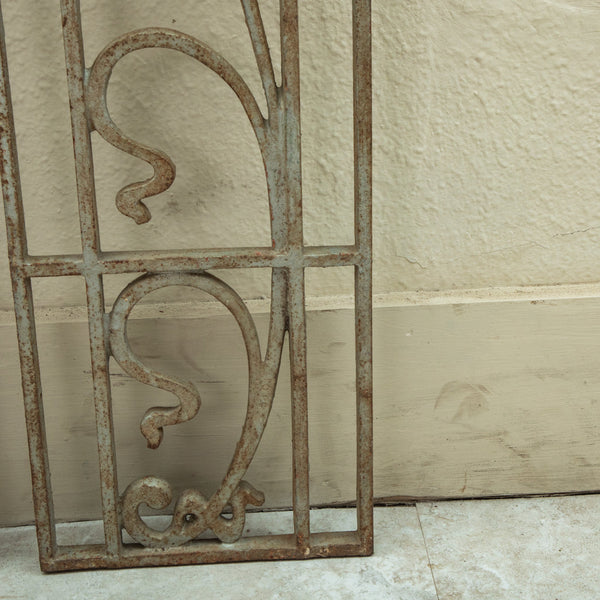 70 cm outlets antique french window grille - grandiose patina 25848