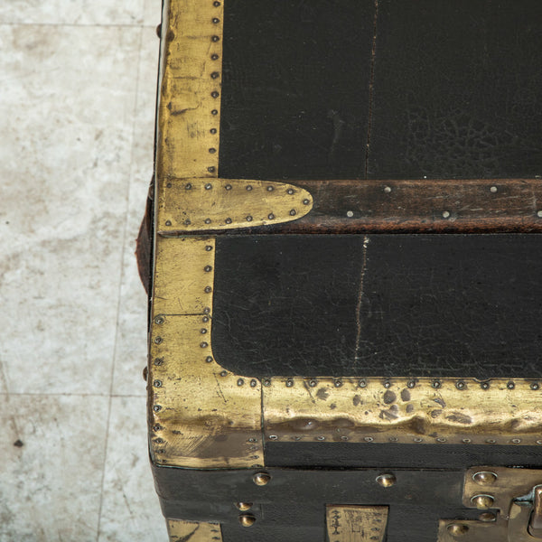 Black Leather Trunk