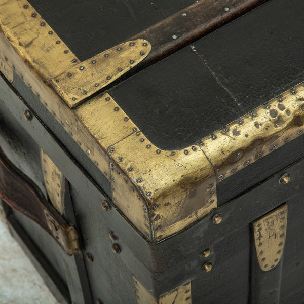 Black Leather Trunk