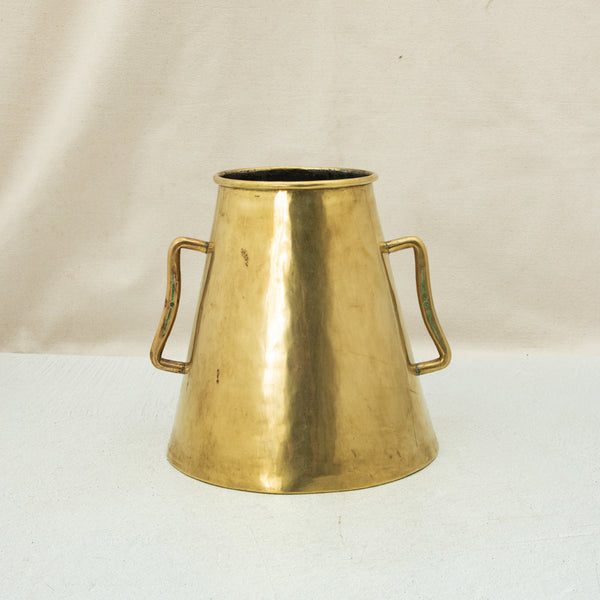 Brass Repousse Cachepot