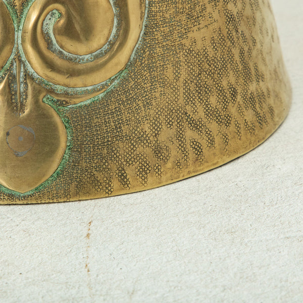 Brass Repousse Cachepot
