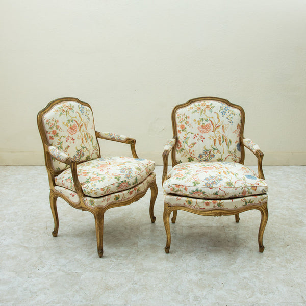 Pair of Louis XV Armchairs