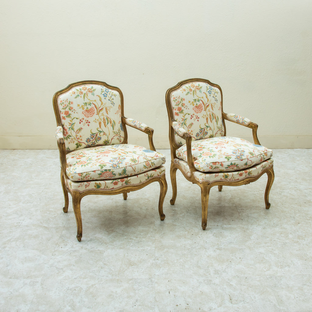 Louis Xv Antique French Chair Styles Pair Of French Louis XV Style