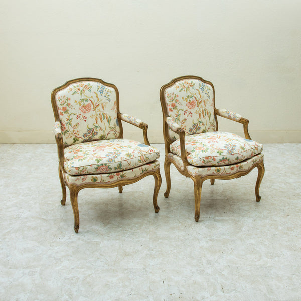 Pair of Louis XV Armchairs