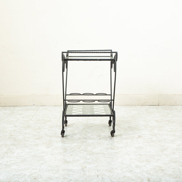 Hand Forged Iron Bar Cart