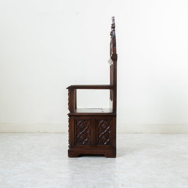 Hand Carved Gothic Chair