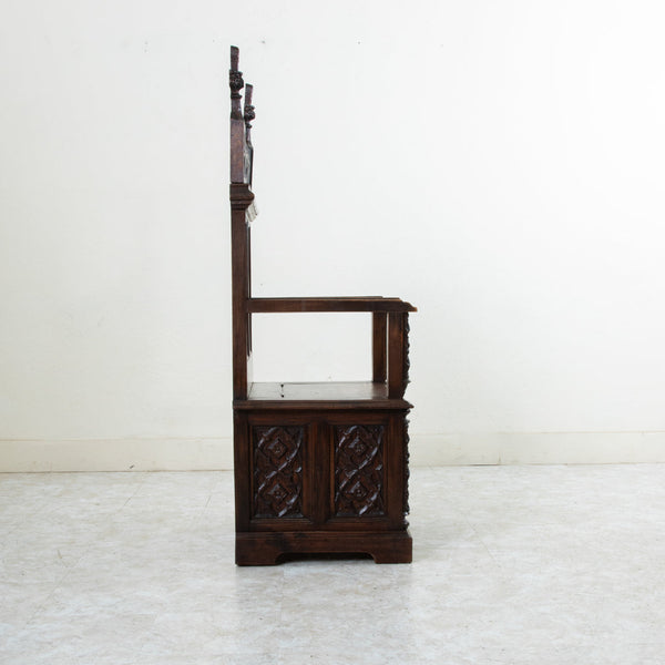 Hand Carved Gothic Chair
