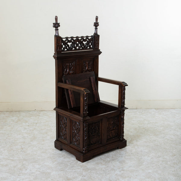 Hand Carved Gothic Chair