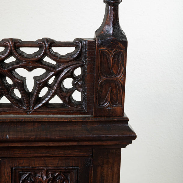 Hand Carved Gothic Chair