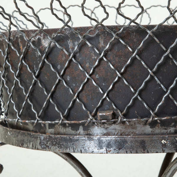 Pair of Iron Jardinieres