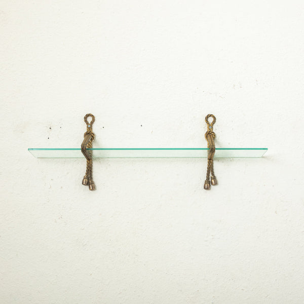 Bronze and Glass Vanity Shelf