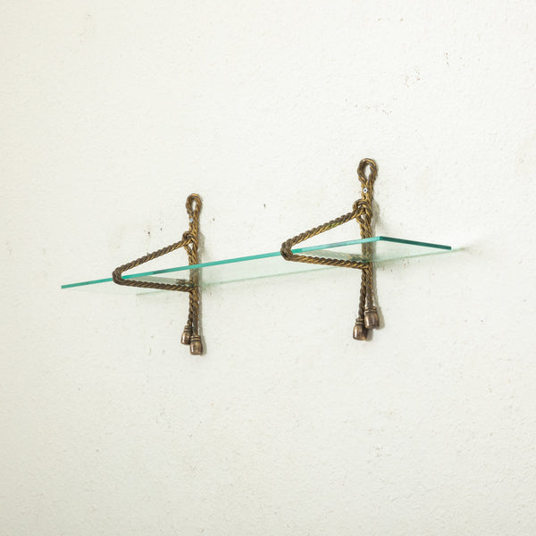 Bronze and Glass Vanity Shelf