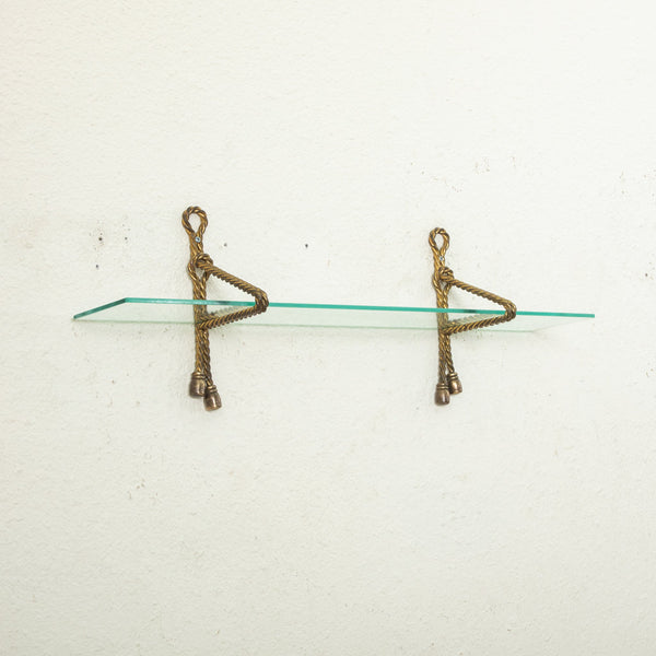 Bronze and Glass Vanity Shelf