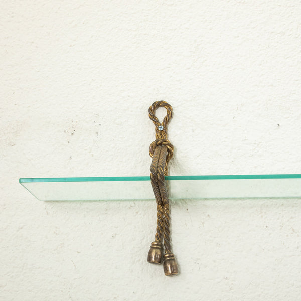 Bronze and Glass Vanity Shelf