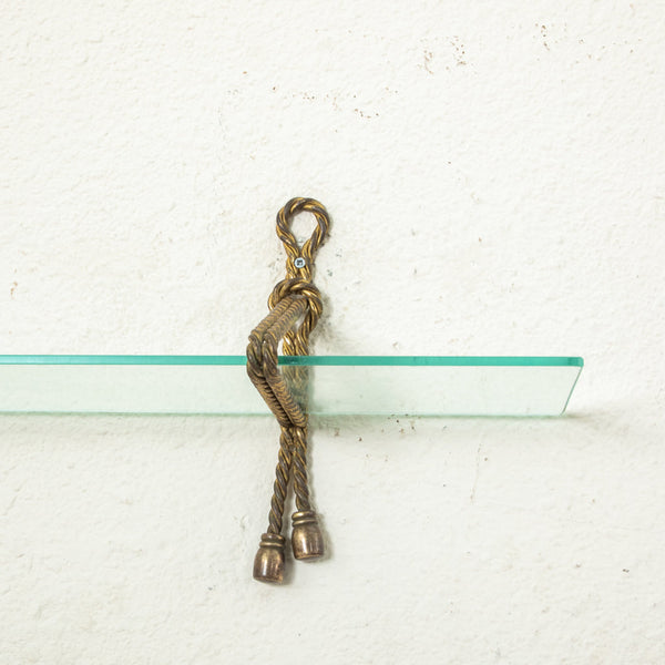 Bronze and Glass Vanity Shelf