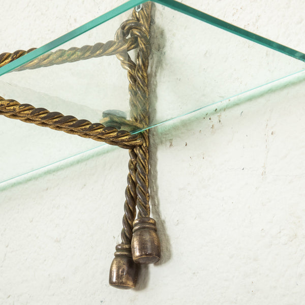 Bronze and Glass Vanity Shelf