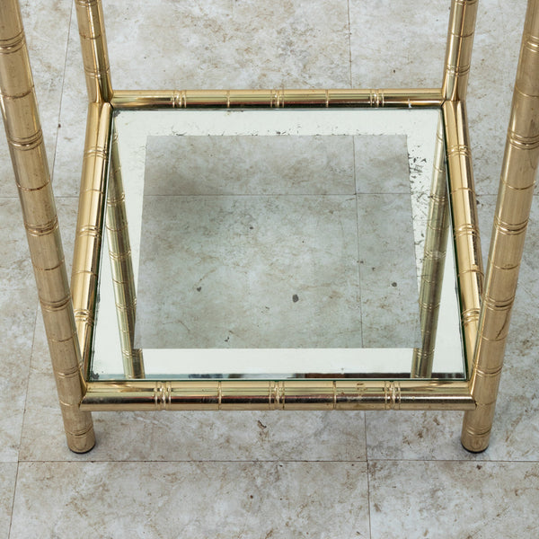 Pair of Brass Side Tables