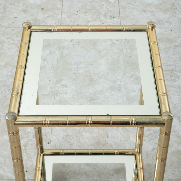 Pair of Brass Side Tables