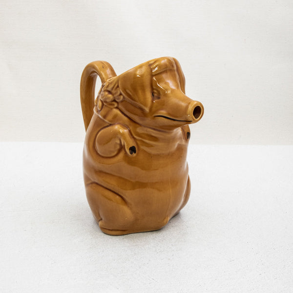 Majolica Pig Pitcher