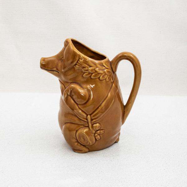 Majolica Pig Pitcher
