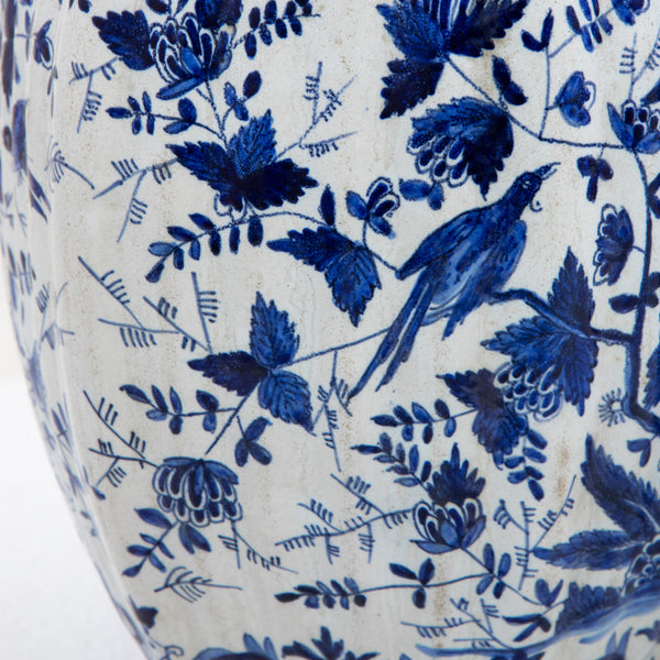 Pair of Blue and White Urns