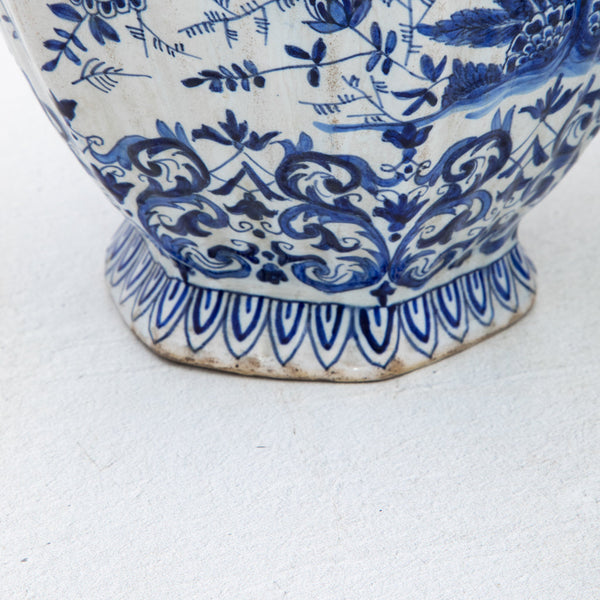 Pair of Blue and White Urns