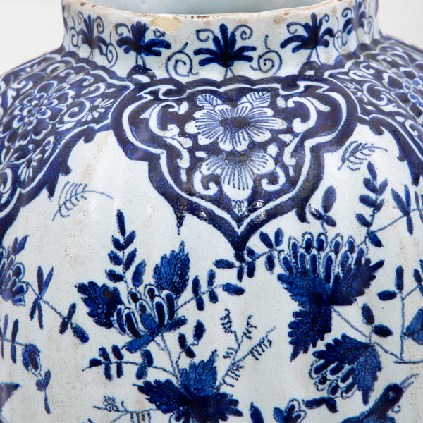 Pair of Blue and White Urns