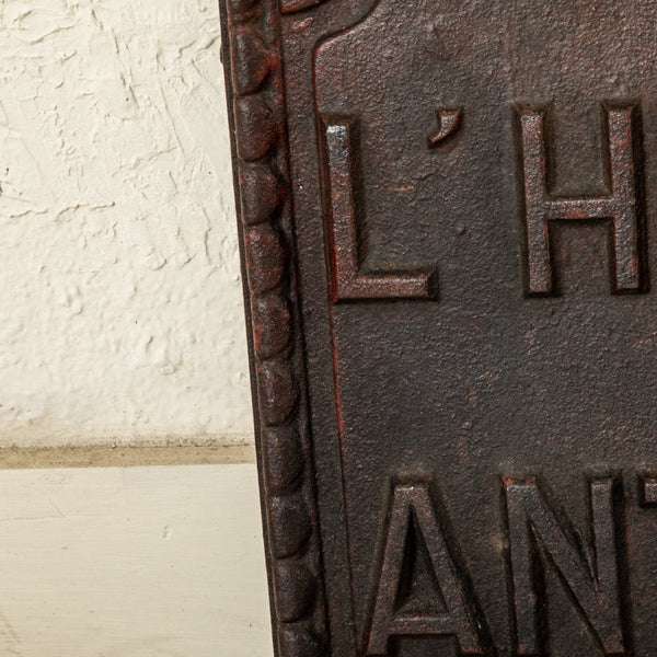 Heritage Antiques Plaque