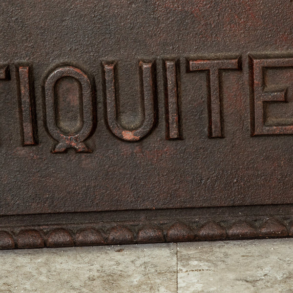 Heritage Antiques Plaque