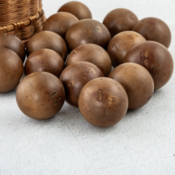 Basket with Hunting Balls