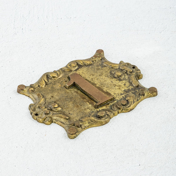 Bronze Number One Plaque