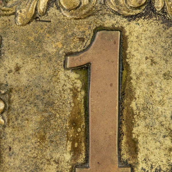 Bronze Number One Plaque