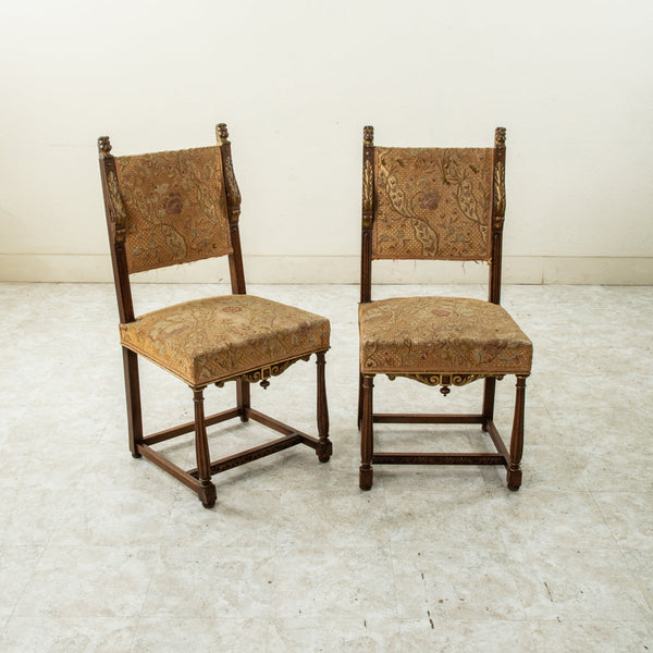 Pair of Hand Carved Chairs