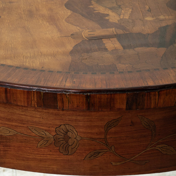 Marquetry Side Table